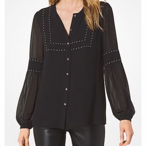 Studded Georgette Blouse